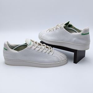 Adidas HumanRace Superstars Mens Sz 12 Pharrell Williams White Primeknit GX0194